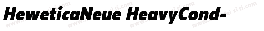 HeweticaNeue HeavyCond字体转换